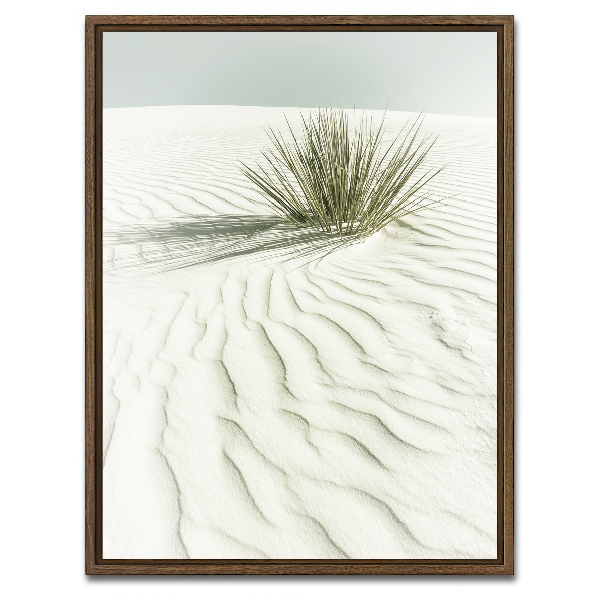 AUTO-MOCKUP WHITE | WHITE SANDS Idyllic scenery | 1 Piece | Walnut Framed Canvas | group=3x4