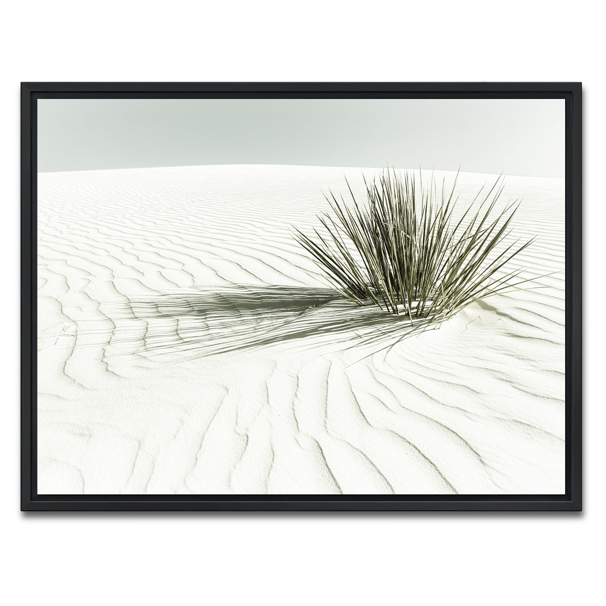 AUTO-MOCKUP WHITE | WHITE SANDS Vintage Dune | 1 Piece | Black Framed Canvas | group=4x3