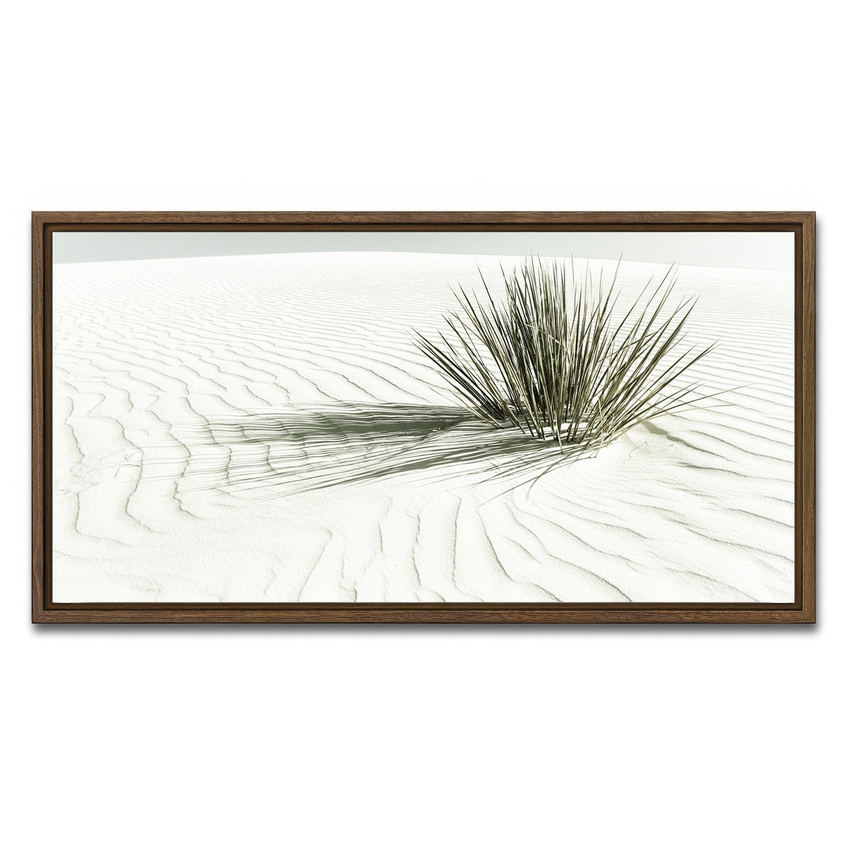 AUTO-MOCKUP WHITE | WHITE SANDS Vintage Dune | 1 Piece | Walnut Framed Canvas | group=2x1