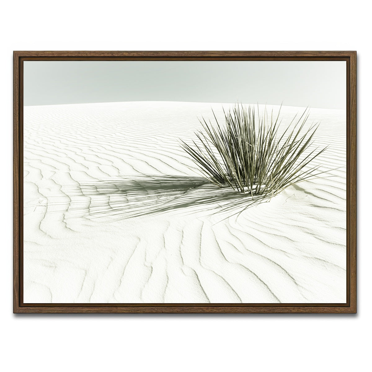 AUTO-MOCKUP WHITE | WHITE SANDS Vintage Dune | 1 Piece | Walnut Framed Canvas | group=4x3