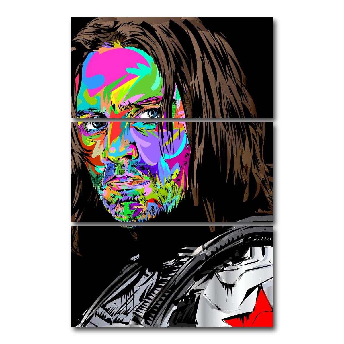 AUTO-MOCKUP WHITE | WINTER SOLIDER | 3 Piece | Gallery Wrap Canvas | group=12x24_stacked