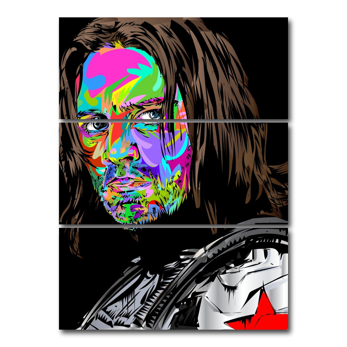 AUTO-MOCKUP WHITE | WINTER SOLIDER | 3 Piece | Gallery Wrap Canvas | group=8x18_stacked