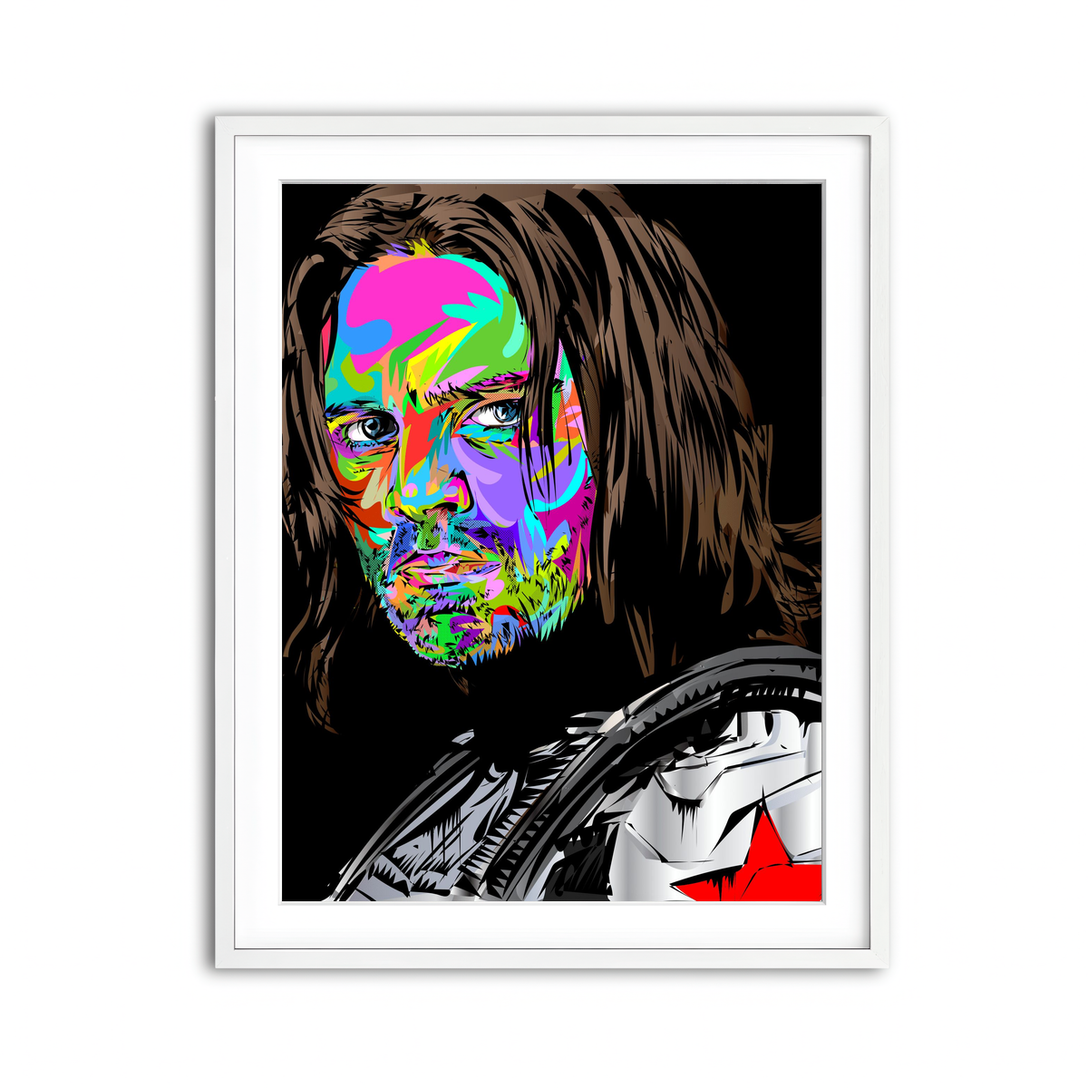 Framed Print 3x4 White