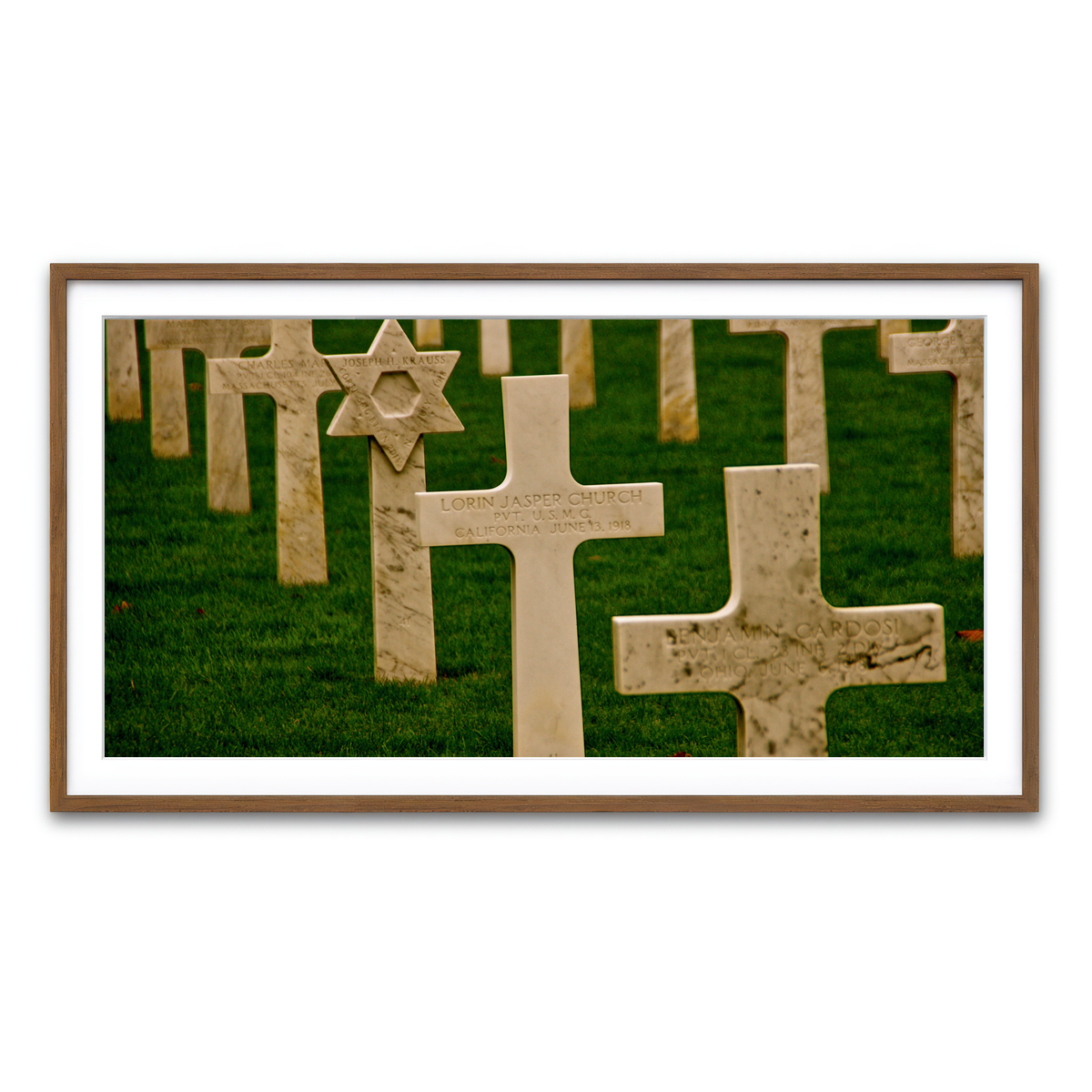 Framed Print 2x1 Walnut