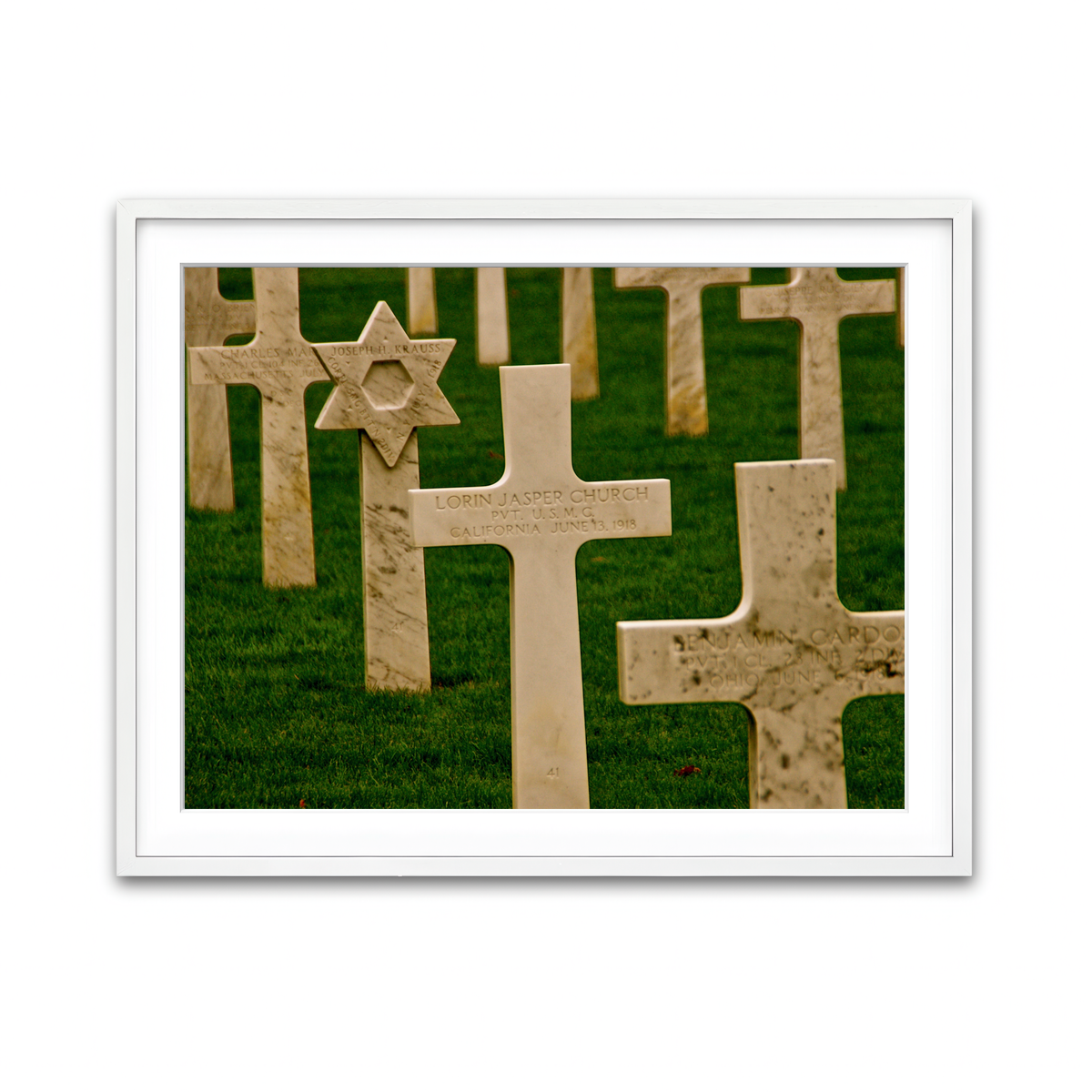 Framed Print 4x3 White