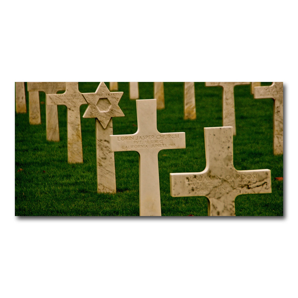 AUTO-MOCKUP WHITE | WWI American Cemetery, France | 1 Piece | Gallery Wrap Canvas | group=2x1