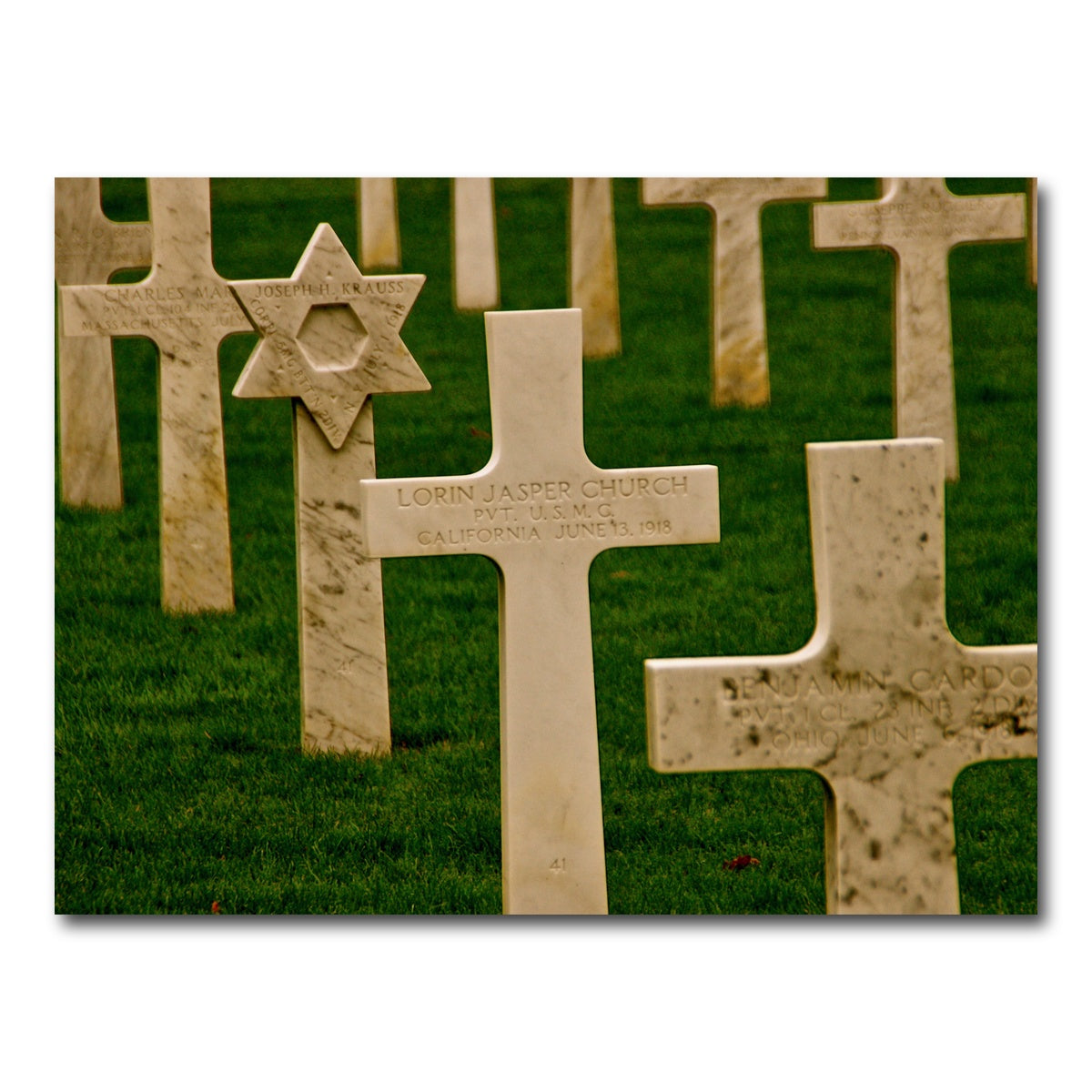 AUTO-MOCKUP WHITE | WWI American Cemetery, France | 1 Piece | Gallery Wrap Canvas | group=4x3