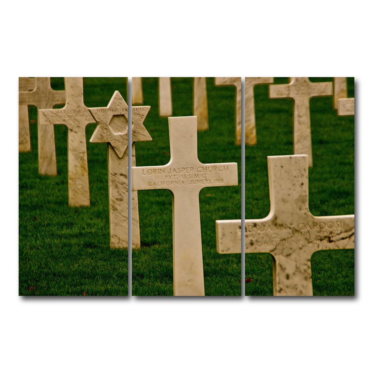 AUTO-MOCKUP WHITE | WWI American Cemetery, France | 3 Piece | Gallery Wrap Canvas | group=12x24