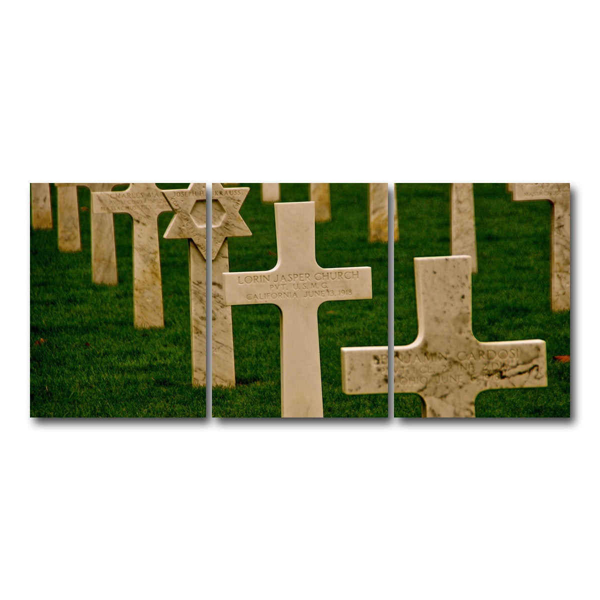 AUTO-MOCKUP WHITE | WWI American Cemetery, France | 3 Piece | Gallery Wrap Canvas | group=18x24