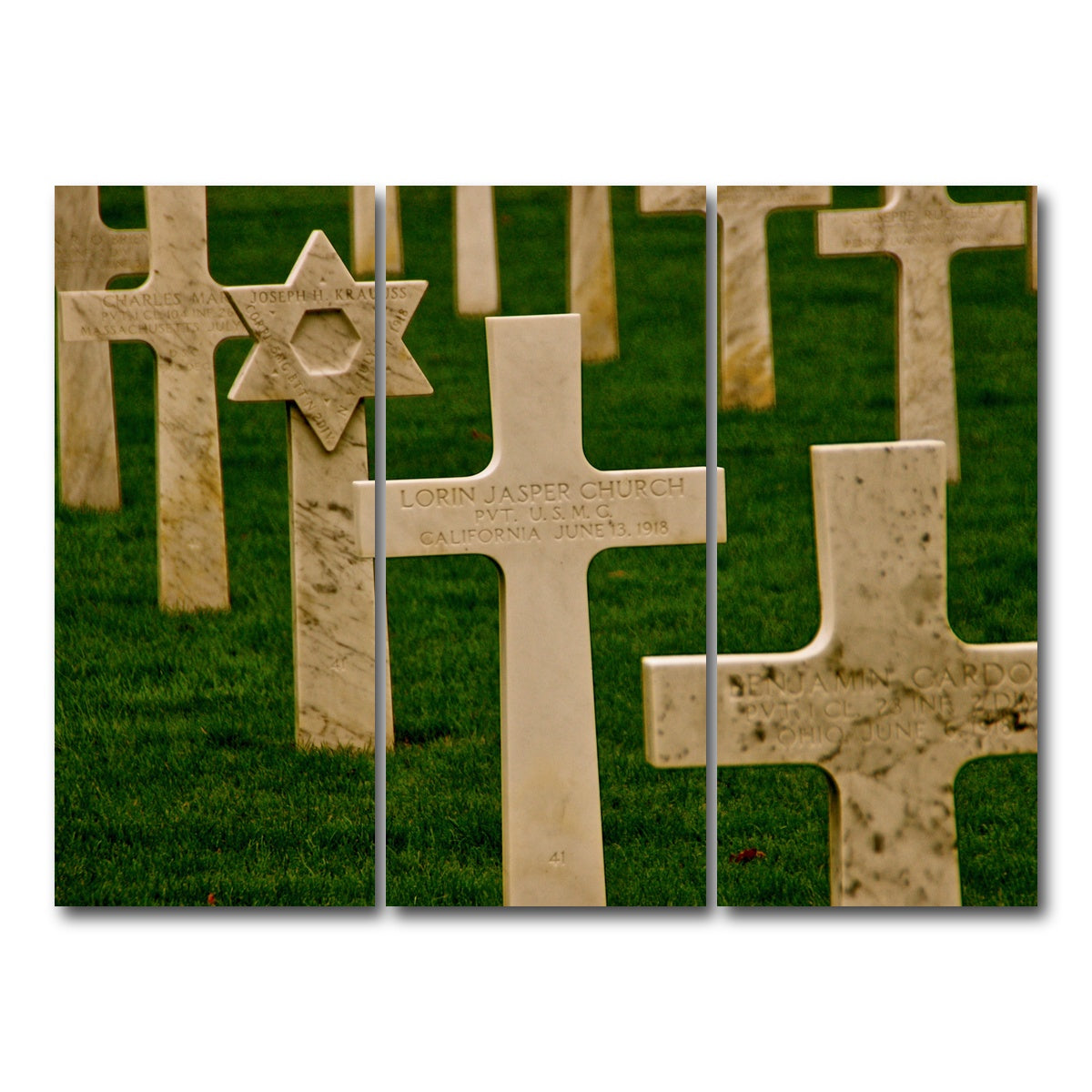 AUTO-MOCKUP WHITE | WWI American Cemetery, France | 3 Piece | Gallery Wrap Canvas | group=8x18