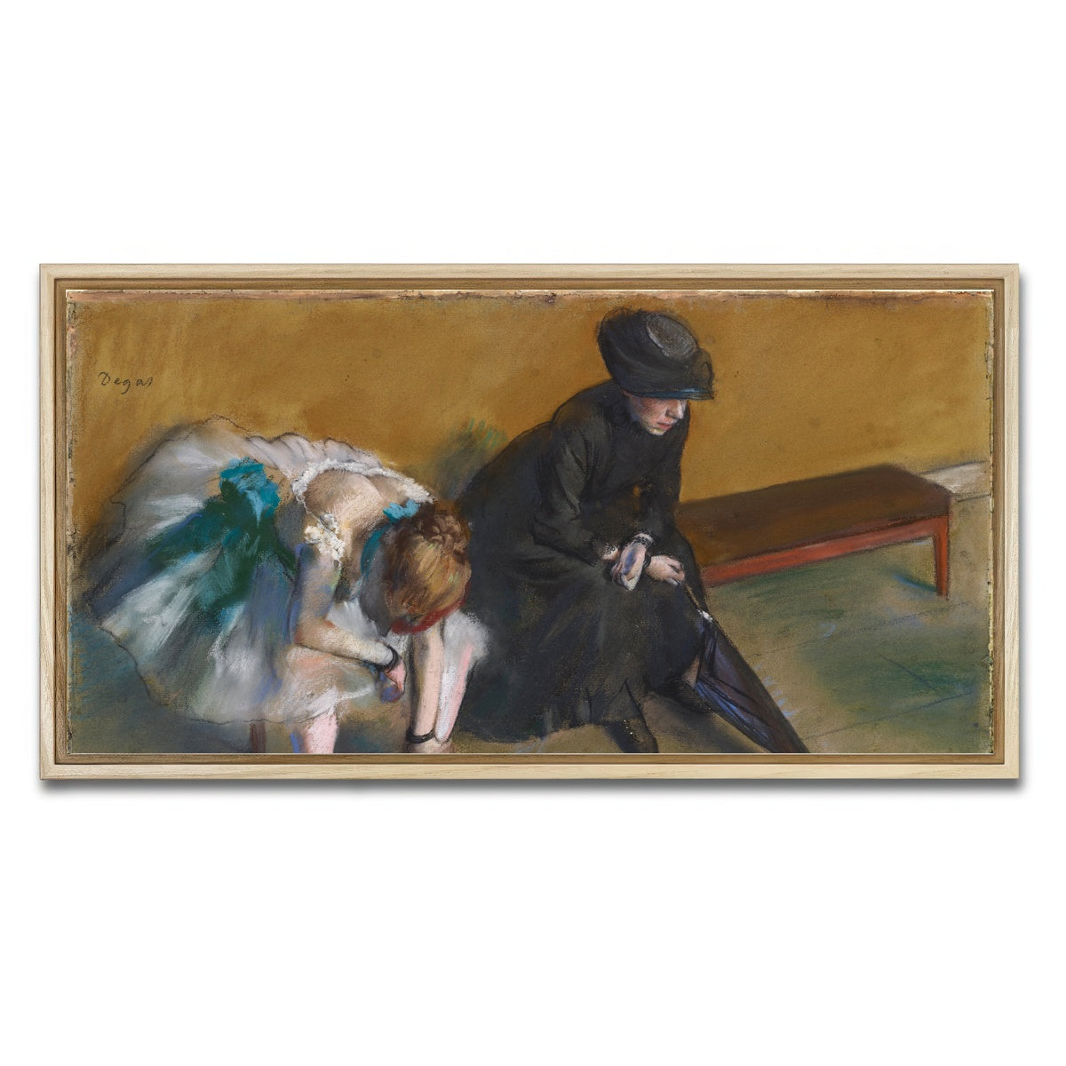 AUTO-MOCKUP WHITE | Waiting | 1 Piece | Natural Framed Canvas | group=2x1