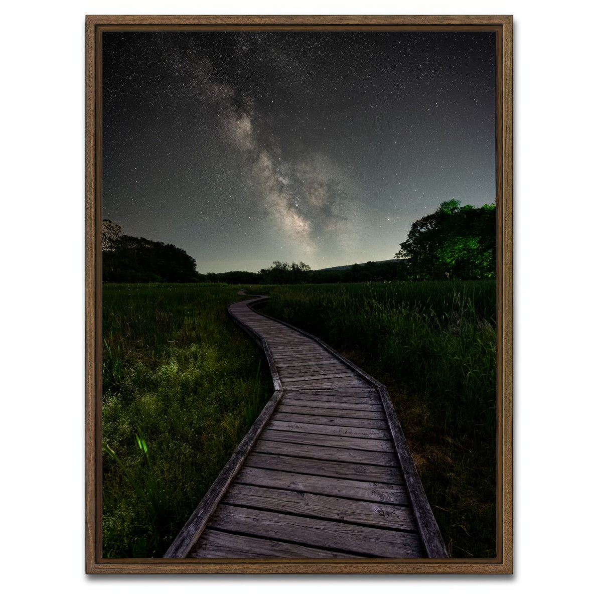 AUTO-MOCKUP WHITE | Walk Amongst the Stars | 1 Piece | Walnut Framed Canvas | group=3x4