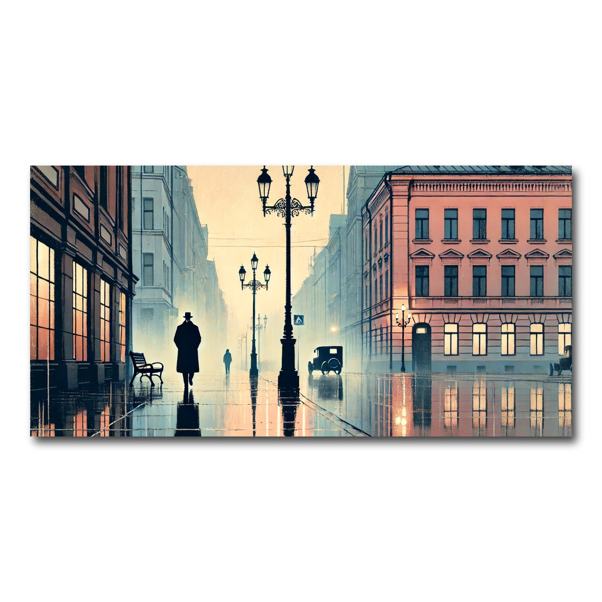 AUTO-MOCKUP WHITE | Walk in the Rain | 1 Piece | Gallery Wrap Canvas | group=2x1