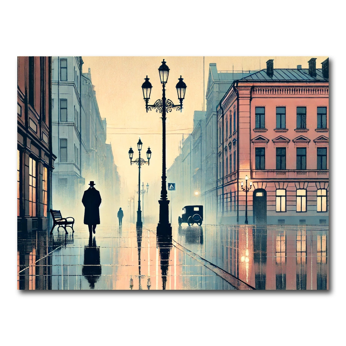 AUTO-MOCKUP WHITE | Walk in the Rain | 1 Piece | Gallery Wrap Canvas | group=4x3