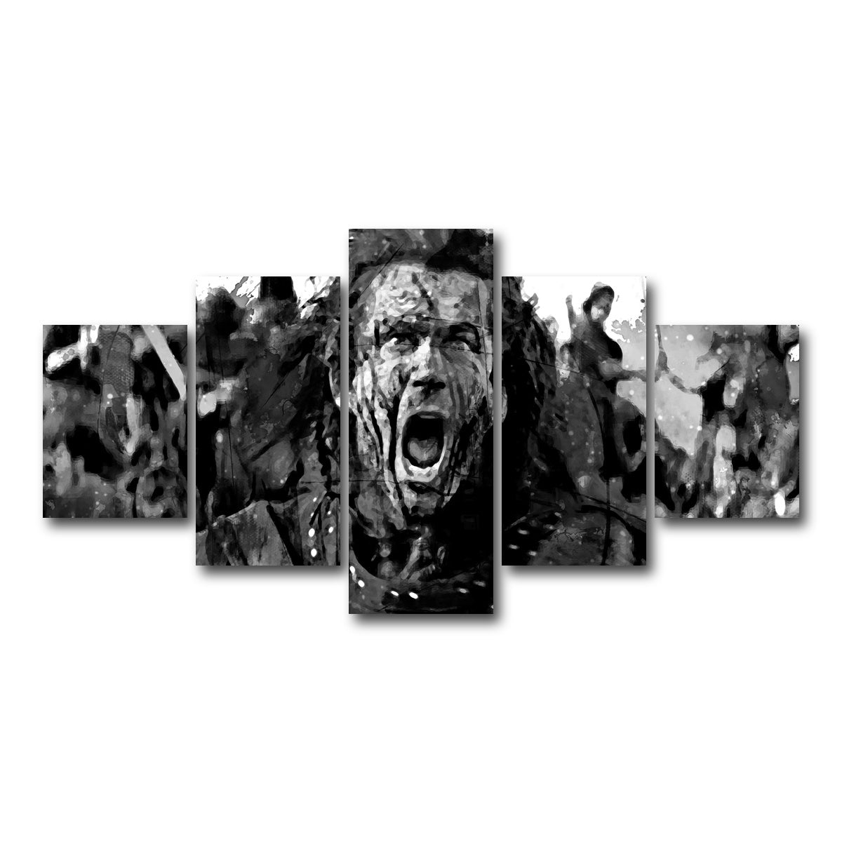 AUTO-MOCKUP WHITE | Wallace Grayscale | 5 Piece | Gallery Wrap Canvas | group=5_short