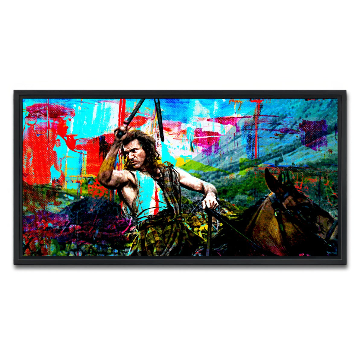 AUTO-MOCKUP WHITE | Wallace Nunchuk | 1 Piece | Black Framed Canvas | group=2x1