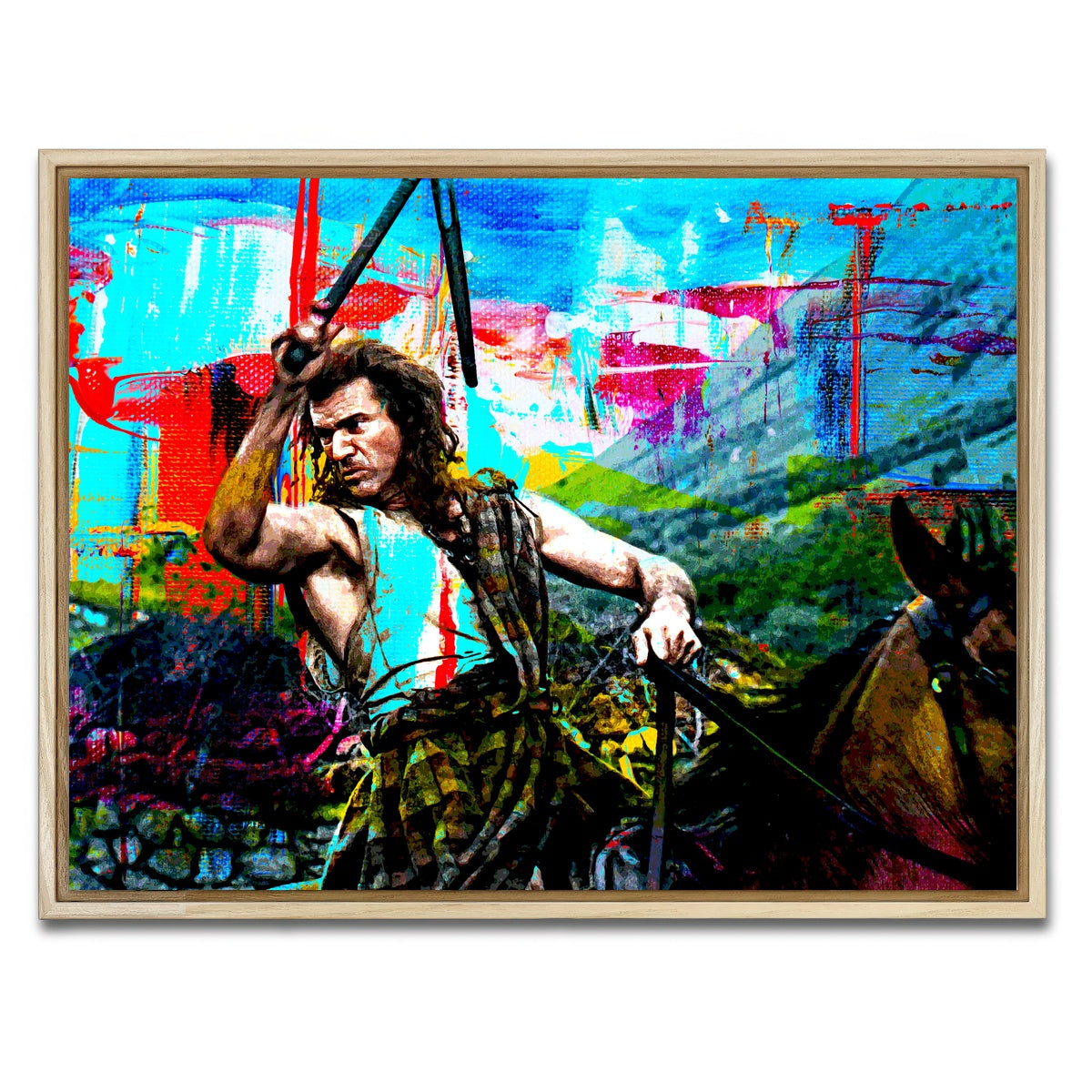 AUTO-MOCKUP WHITE | Wallace Nunchuk | 1 Piece | Natural Framed Canvas | group=4x3