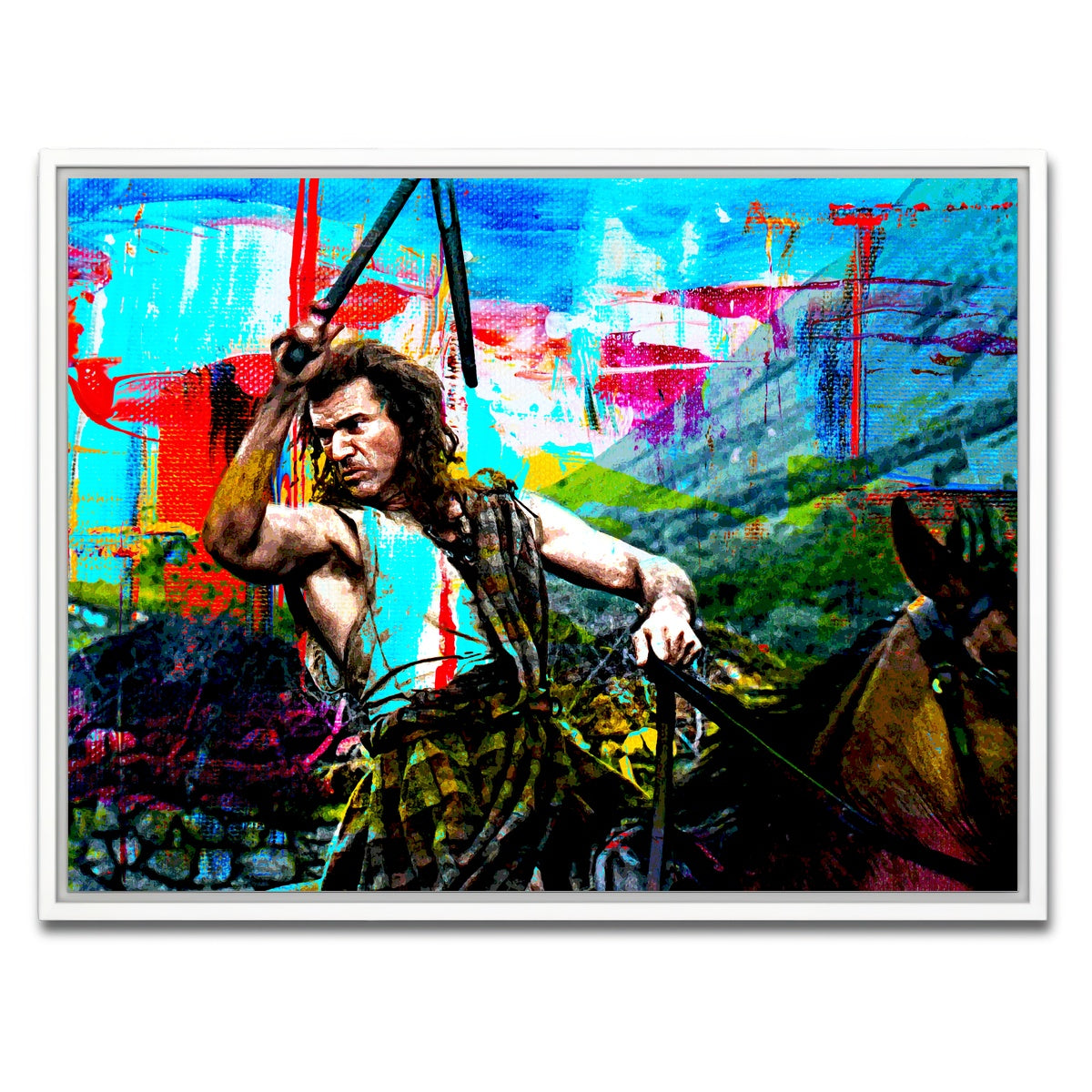 AUTO-MOCKUP WHITE | Wallace Nunchuk | 1 Piece | White Framed Canvas | group=4x3