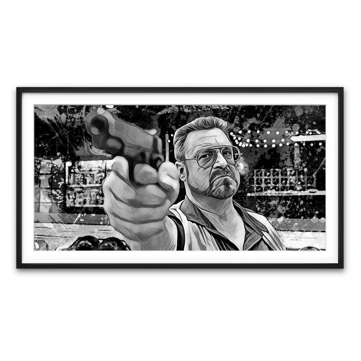 Framed Print 2x1 Black