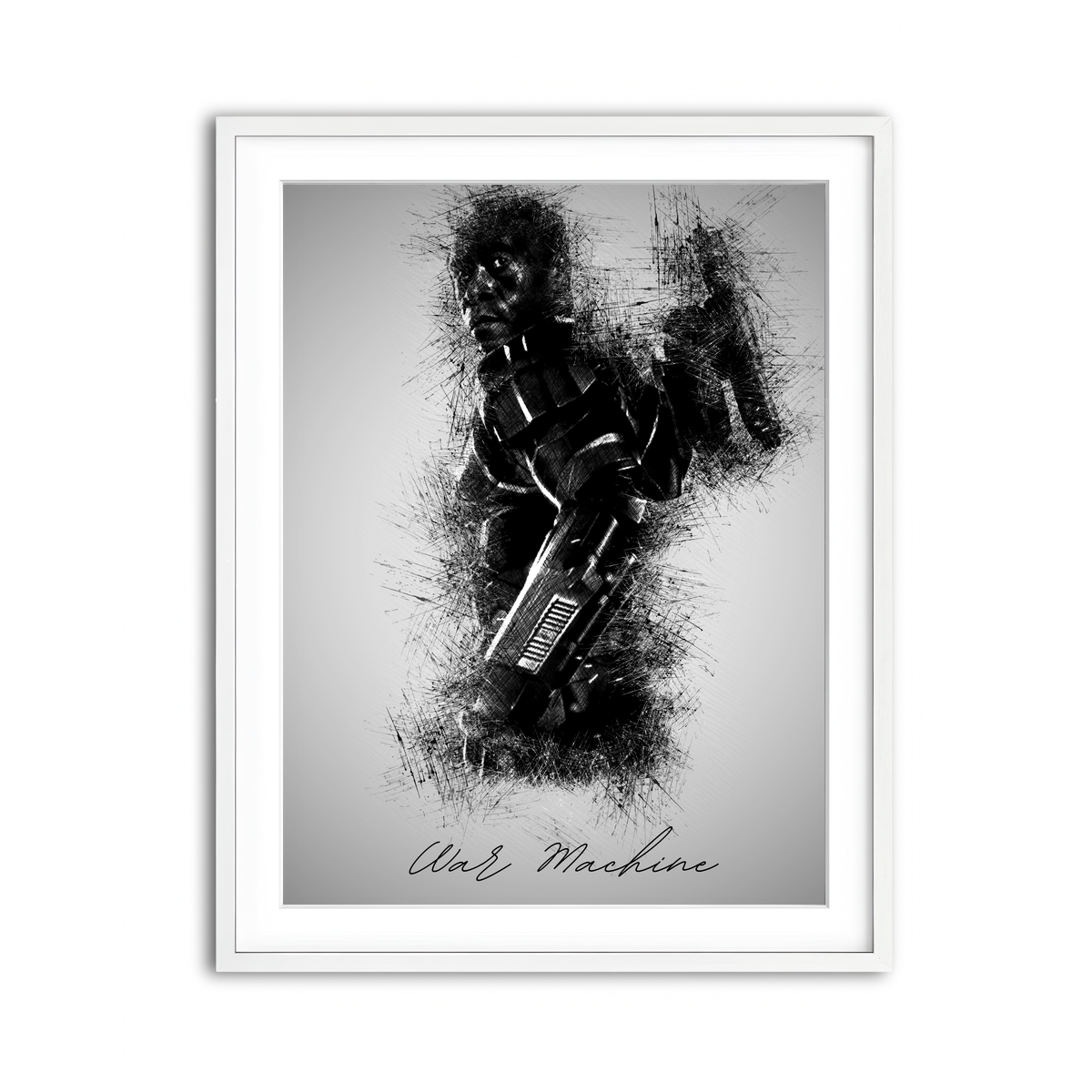 Framed Print 3x4 White
