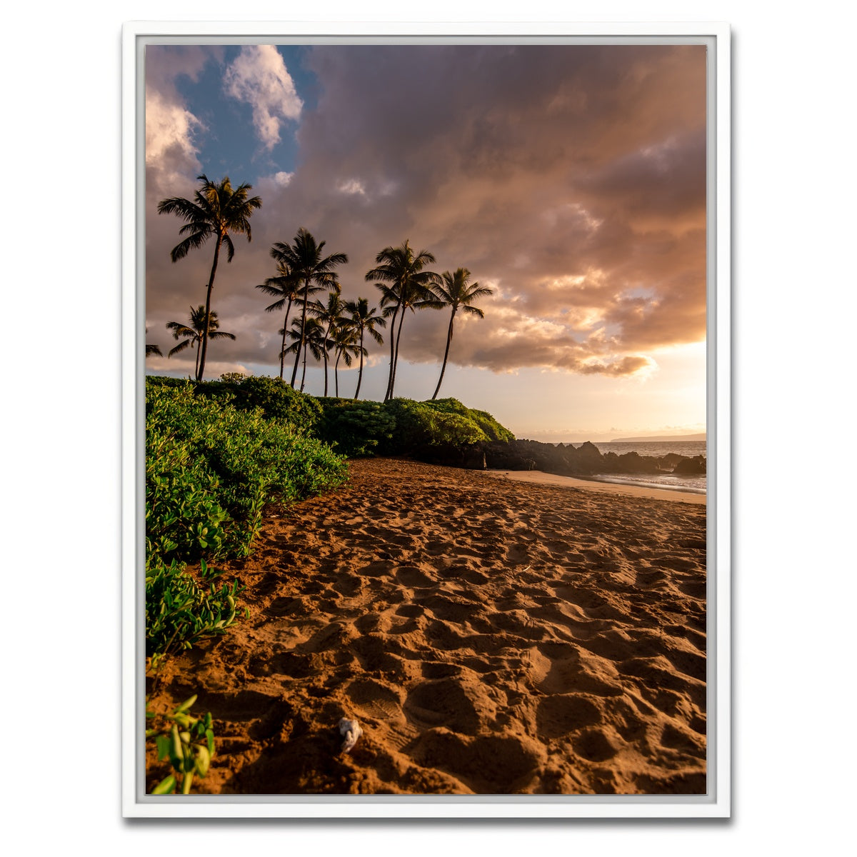 AUTO-MOCKUP WHITE | Warm Beach | 1 Piece | White Framed Canvas | group=3x4