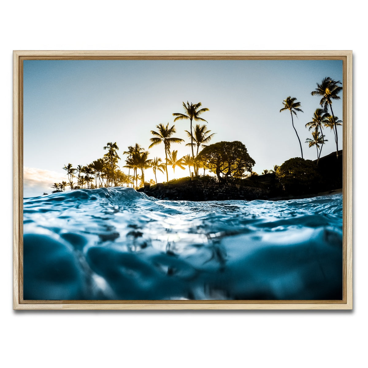AUTO-MOCKUP WHITE | Warm Waters | 1 Piece | Natural Framed Canvas | group=4x3
