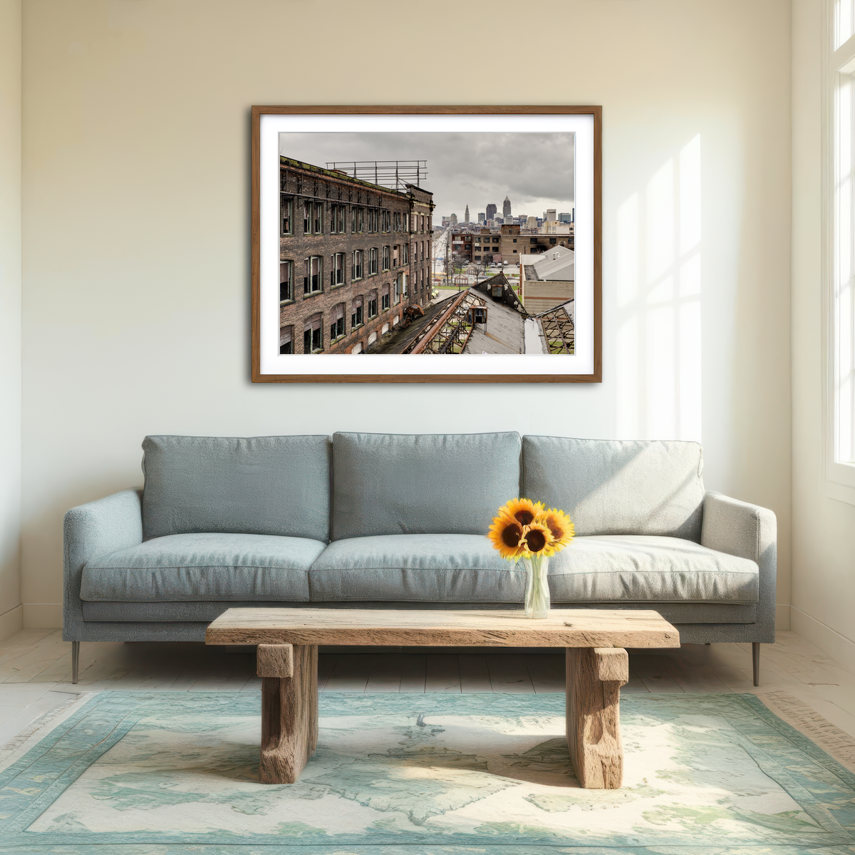 AUTO-MOCKUP ROOM | Warner & Swasey Overlooking Cleveland Wall Art