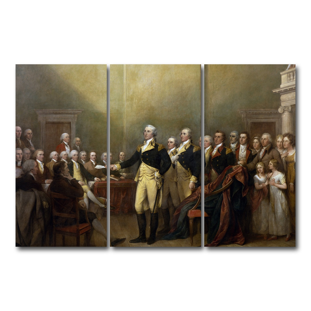 AUTO-MOCKUP WHITE | Washington Resignation | 3 Piece | Gallery Wrap Canvas | group=12x24