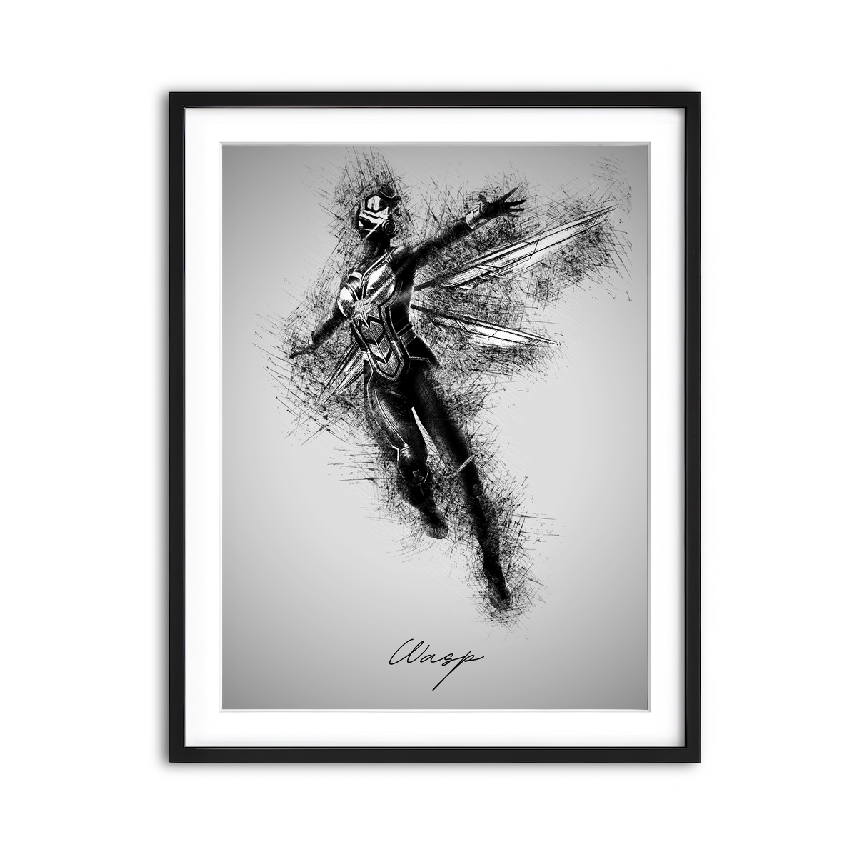 Framed Print 3x4 Black