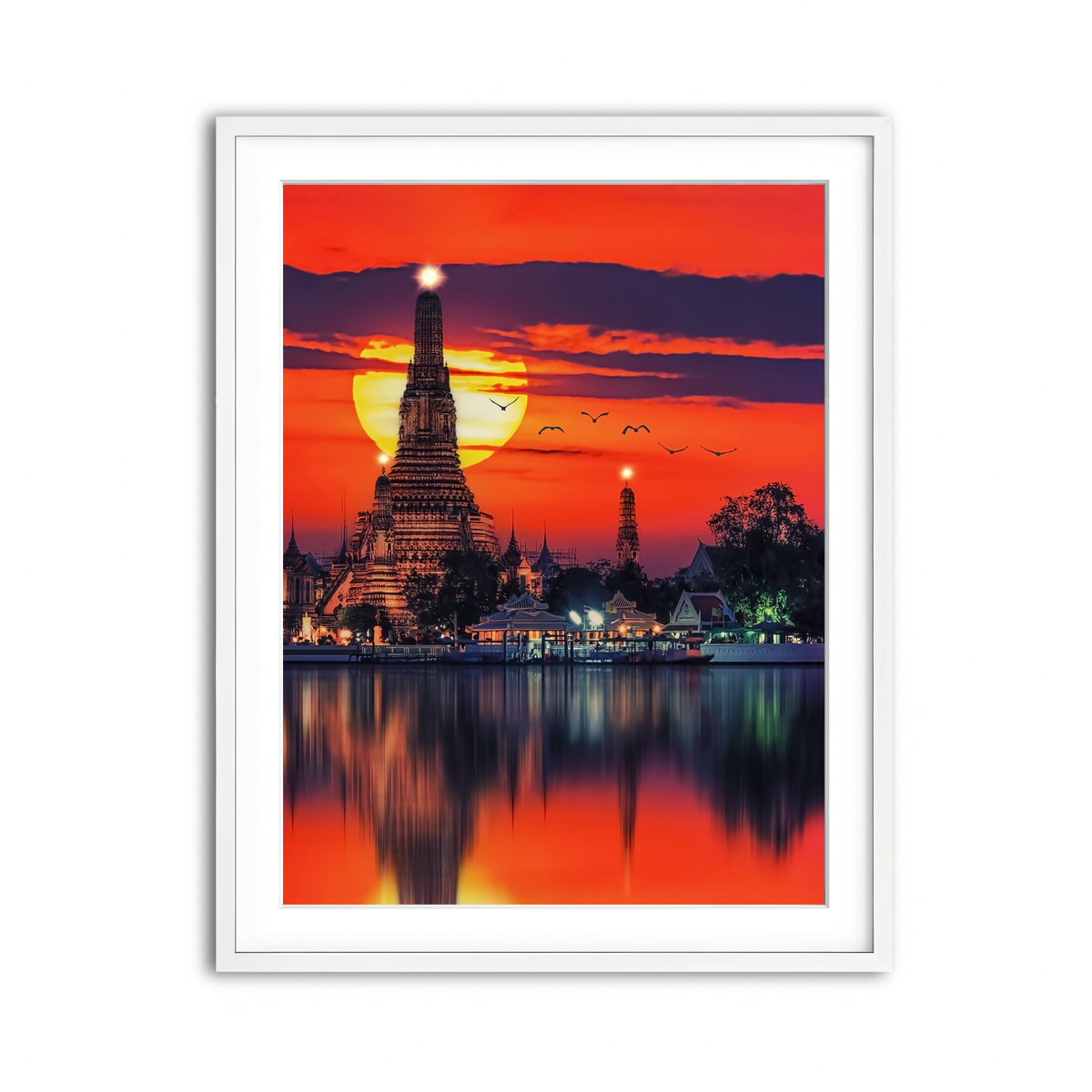 Framed Print 3x4 White