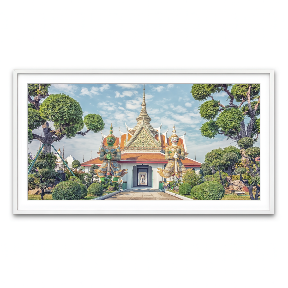 Framed Print 2x1 White