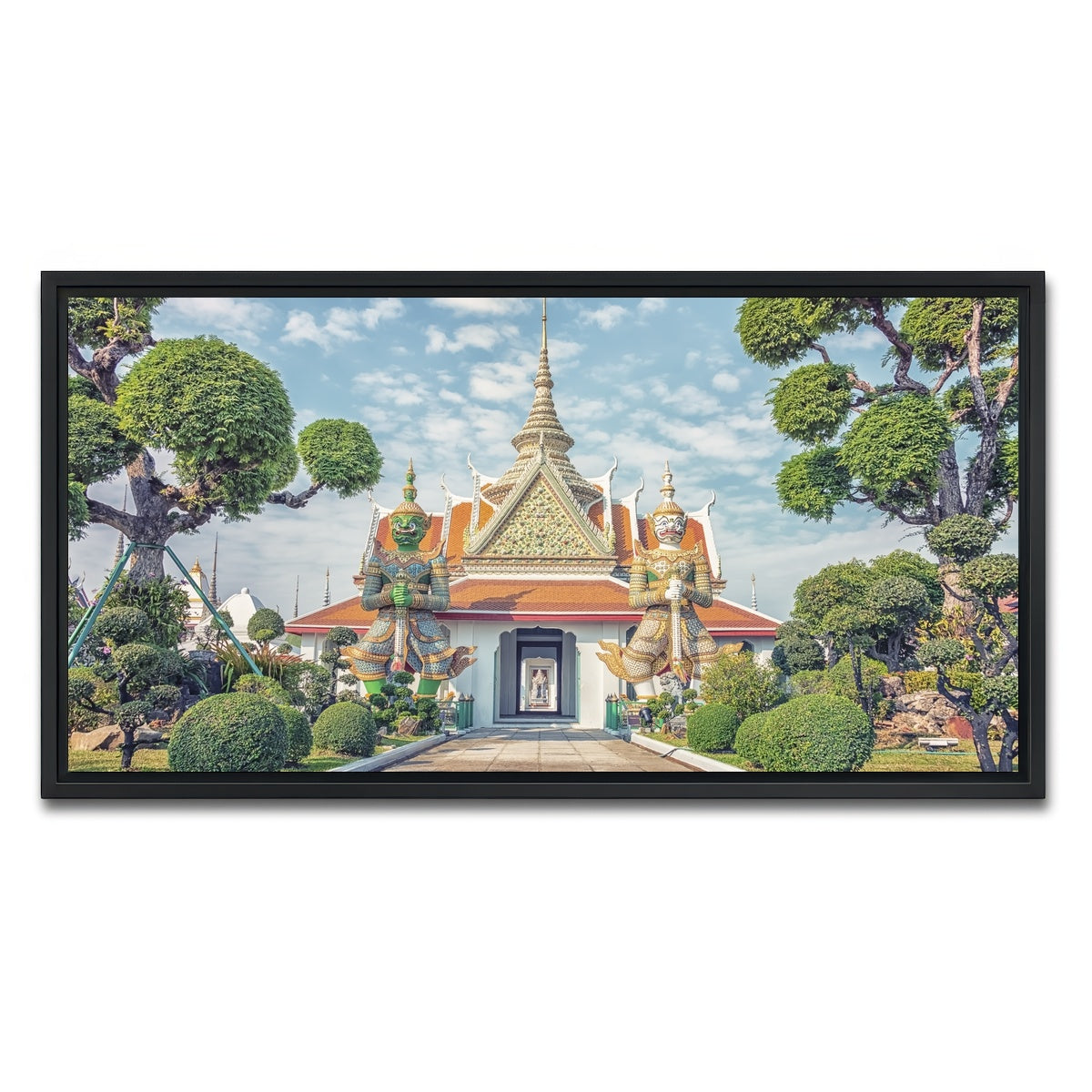 AUTO-MOCKUP WHITE | Wat Arun | 1 Piece | Black Framed Canvas | group=2x1