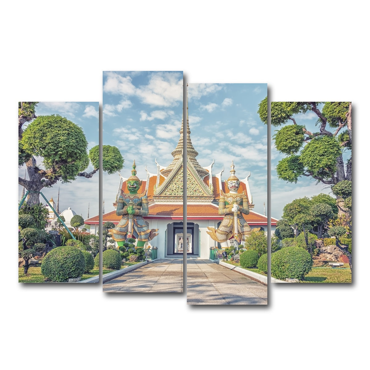 AUTO-MOCKUP WHITE | Wat Arun | 4 Piece | Gallery Wrap Canvas | group=4_normal