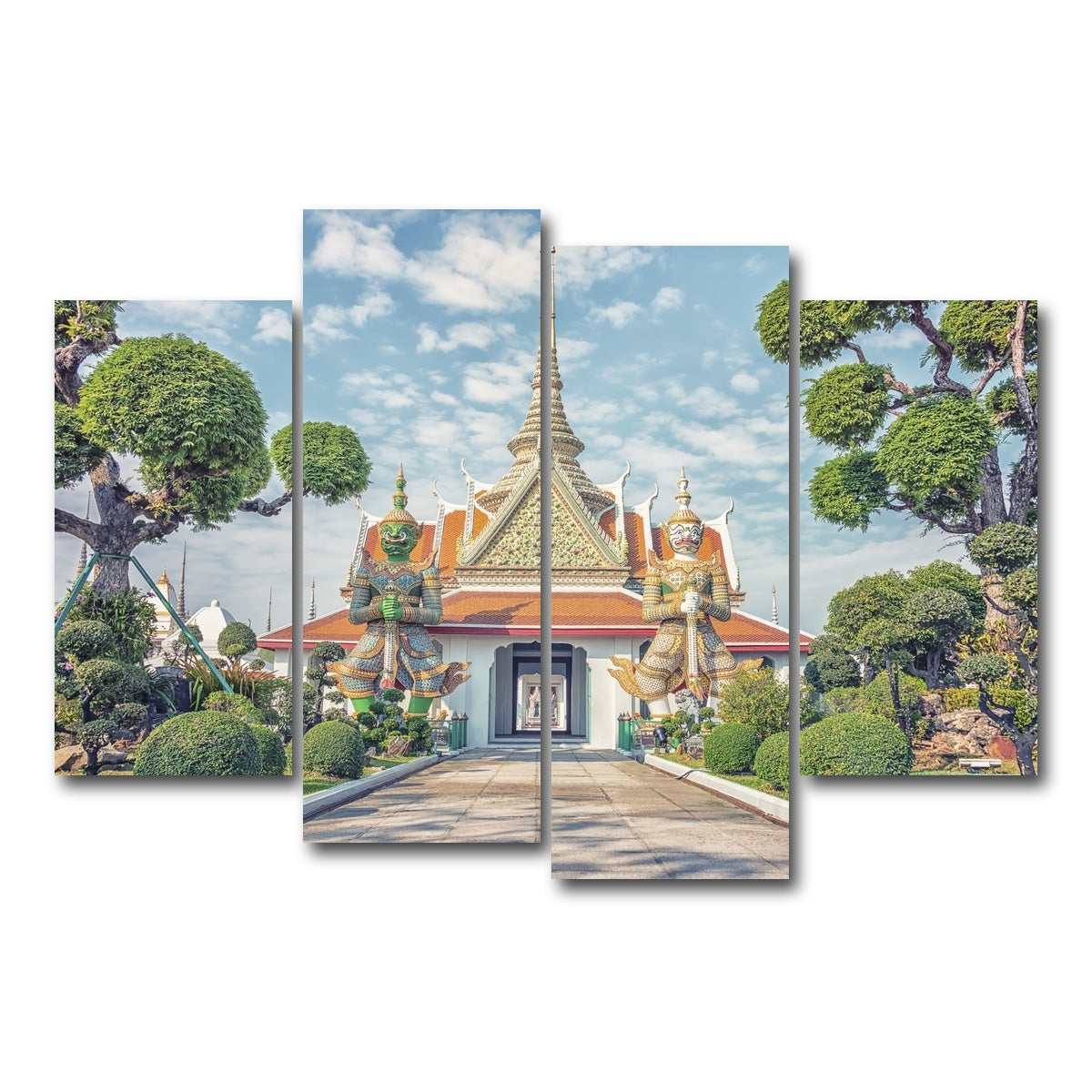 AUTO-MOCKUP WHITE | Wat Arun | 4 Piece | Gallery Wrap Canvas | group=4_short