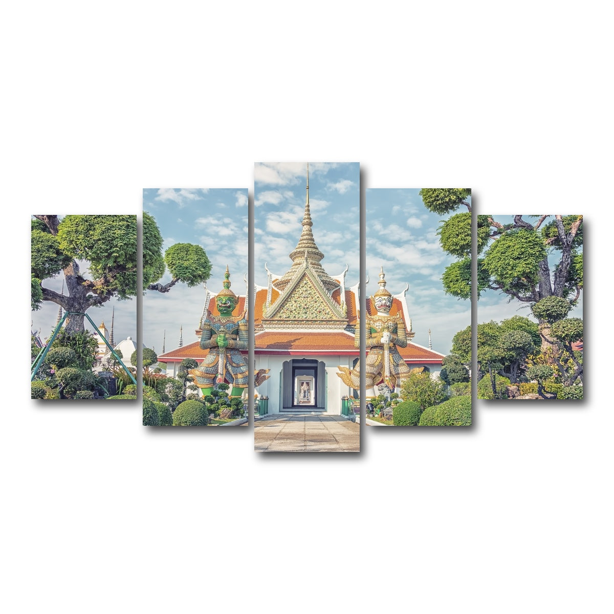 AUTO-MOCKUP WHITE | Wat Arun | 5 Piece | Gallery Wrap Canvas | group=5_normal