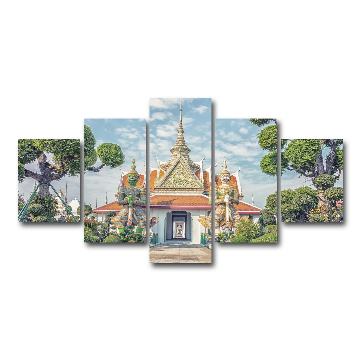 AUTO-MOCKUP WHITE | Wat Arun | 5 Piece | Gallery Wrap Canvas | group=5_short