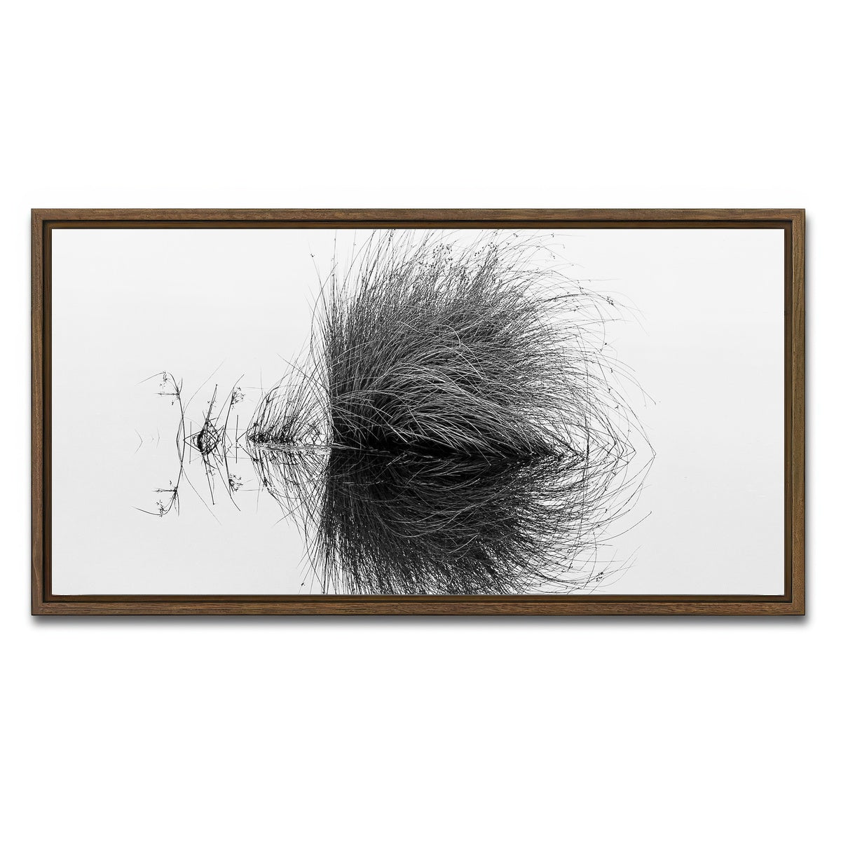 AUTO-MOCKUP WHITE | Water Bush | 1 Piece | Walnut Framed Canvas | group=2x1
