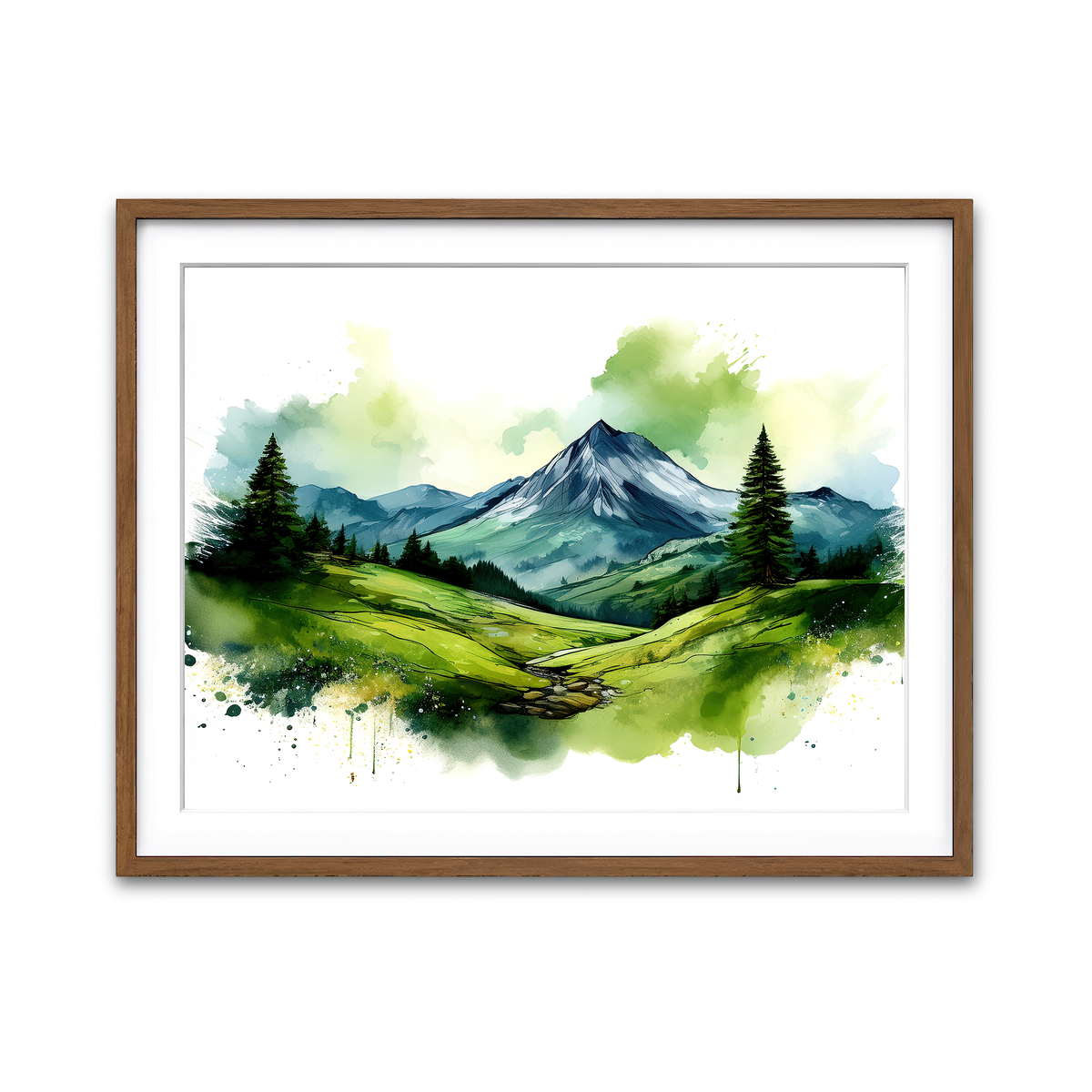 Framed Print 4x3 Walnut