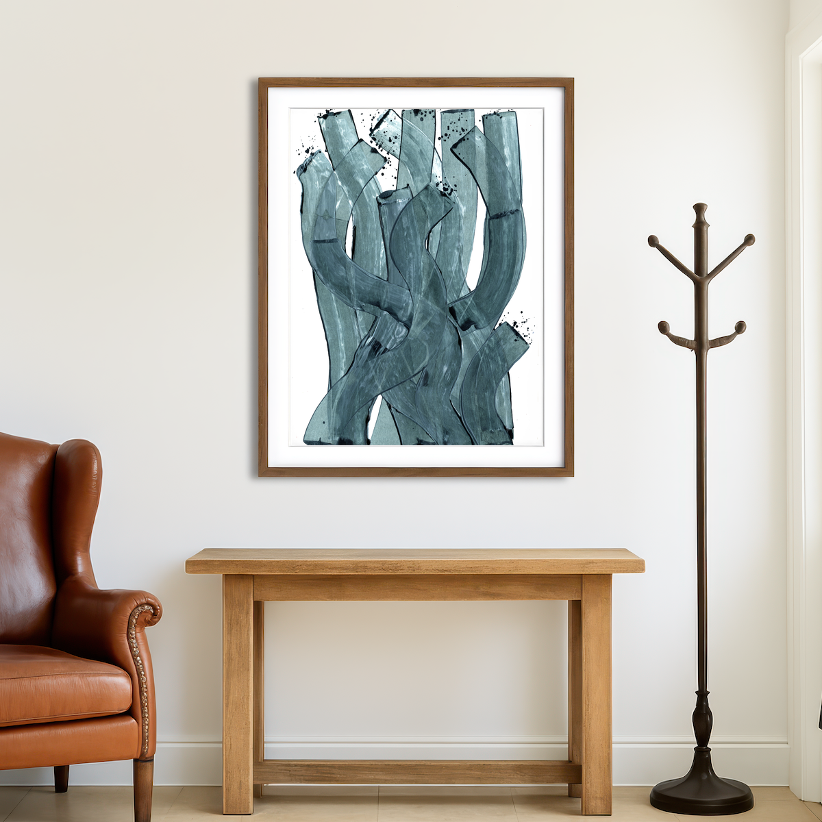 AUTO-MOCKUP ROOM | Water Paint Wall Art