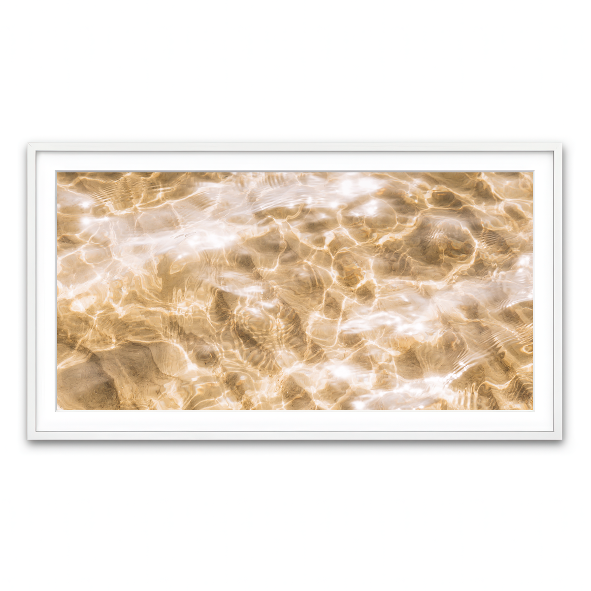 Framed Print 2x1 White