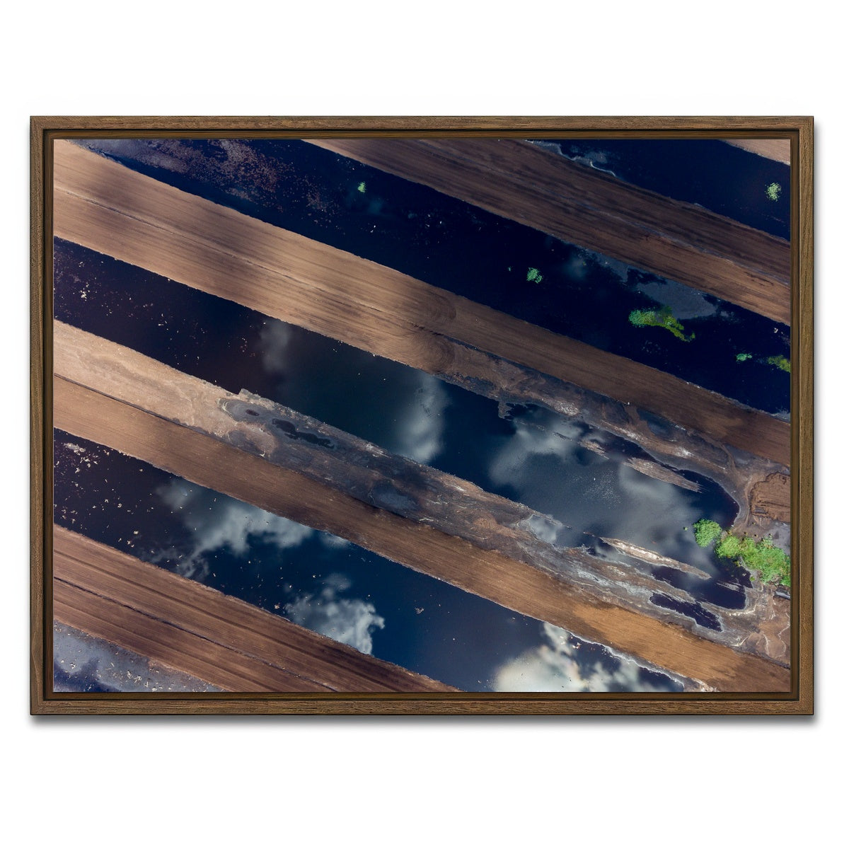 AUTO-MOCKUP WHITE | Water and Dirt | 1 Piece | Walnut Framed Canvas | group=4x3