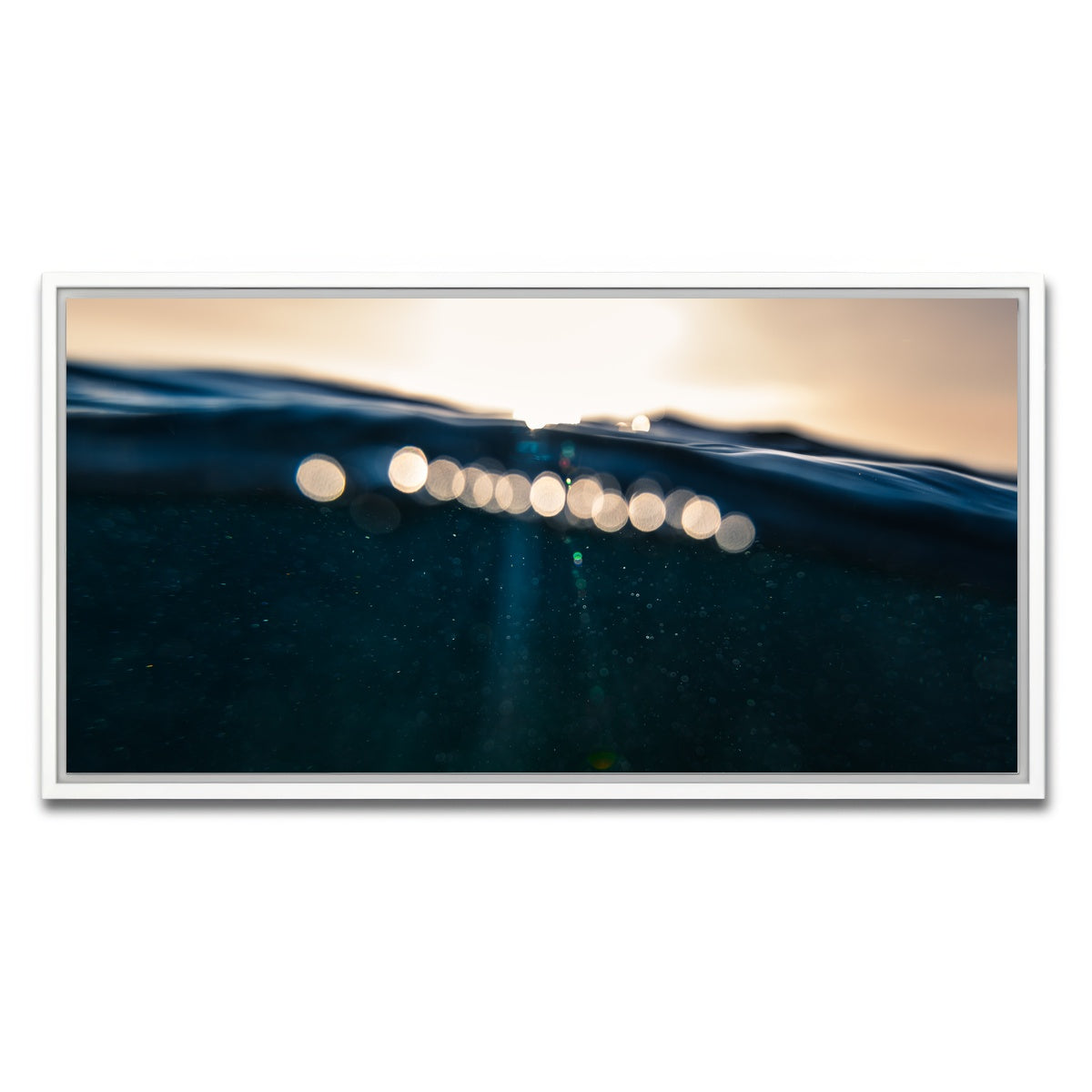 AUTO-MOCKUP WHITE | Water and Light | 1 Piece | White Framed Canvas | group=2x1