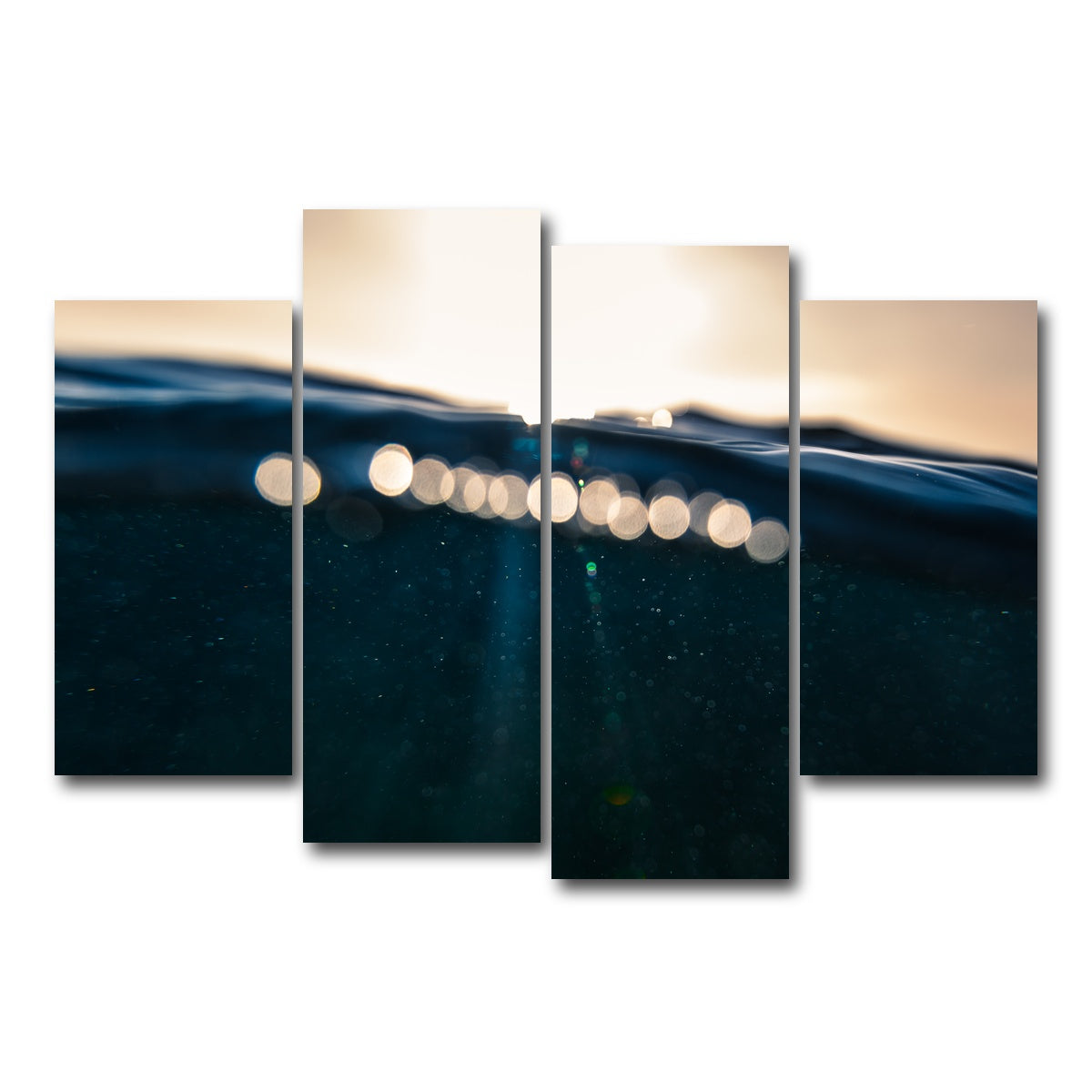 AUTO-MOCKUP WHITE | Water and Light | 4 Piece | Gallery Wrap Canvas | group=4_short