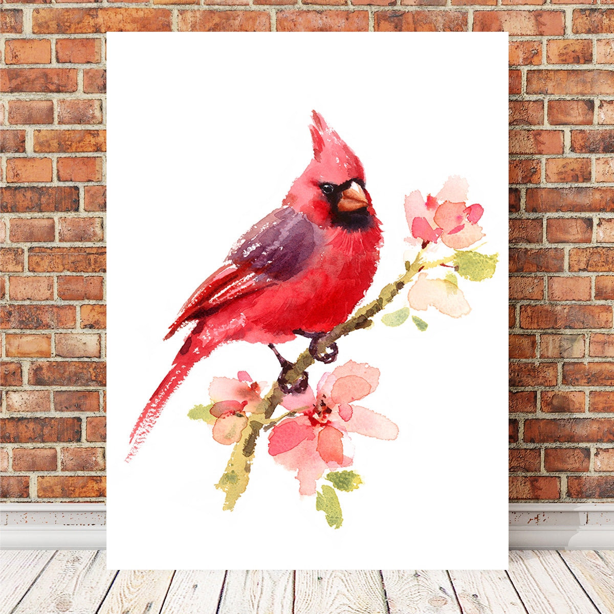 Watercolor Cardinal Wall Art