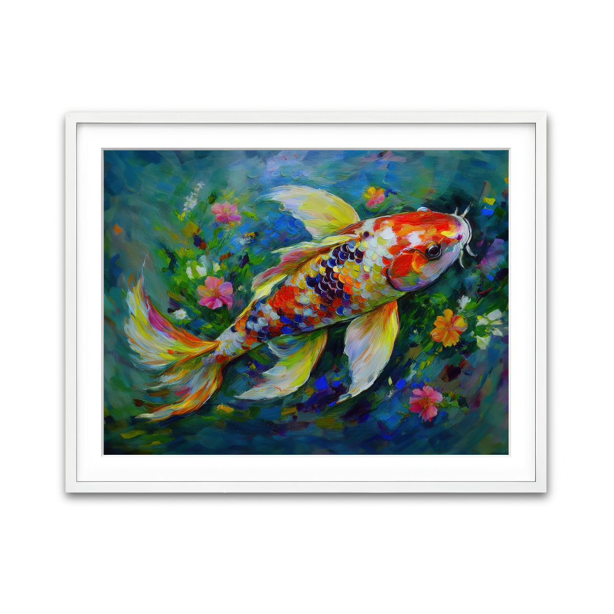 Framed Print 4x3 White