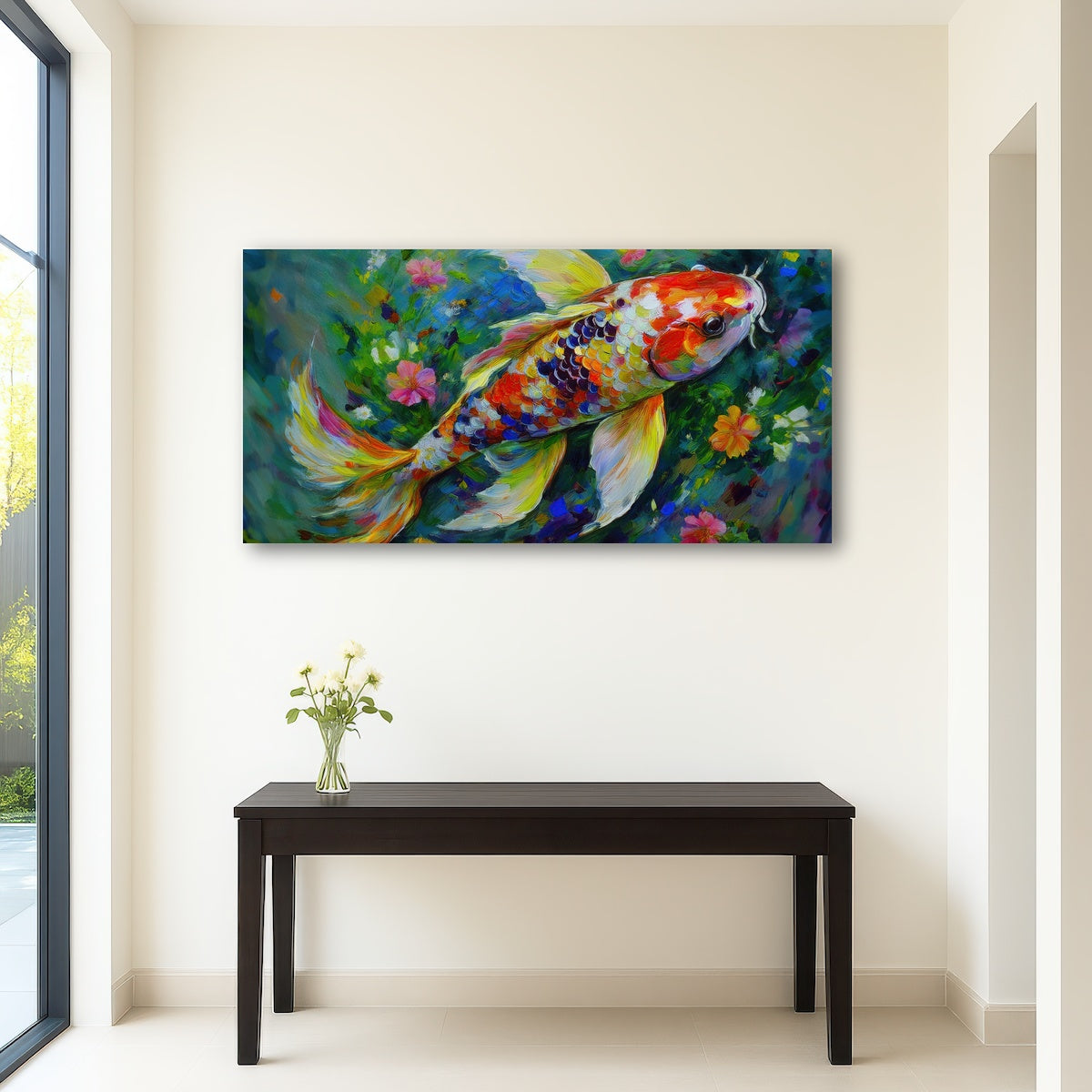 AUTO-MOCKUP ROOM | Watercolor Koi Fish