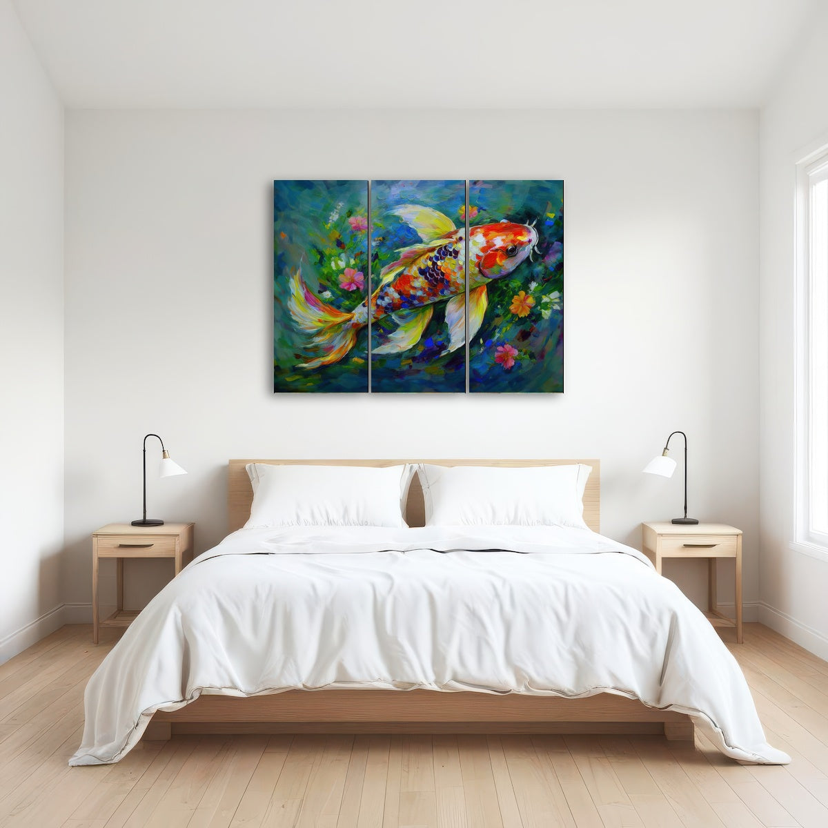 AUTO-MOCKUP ROOM | Watercolor Koi Fish