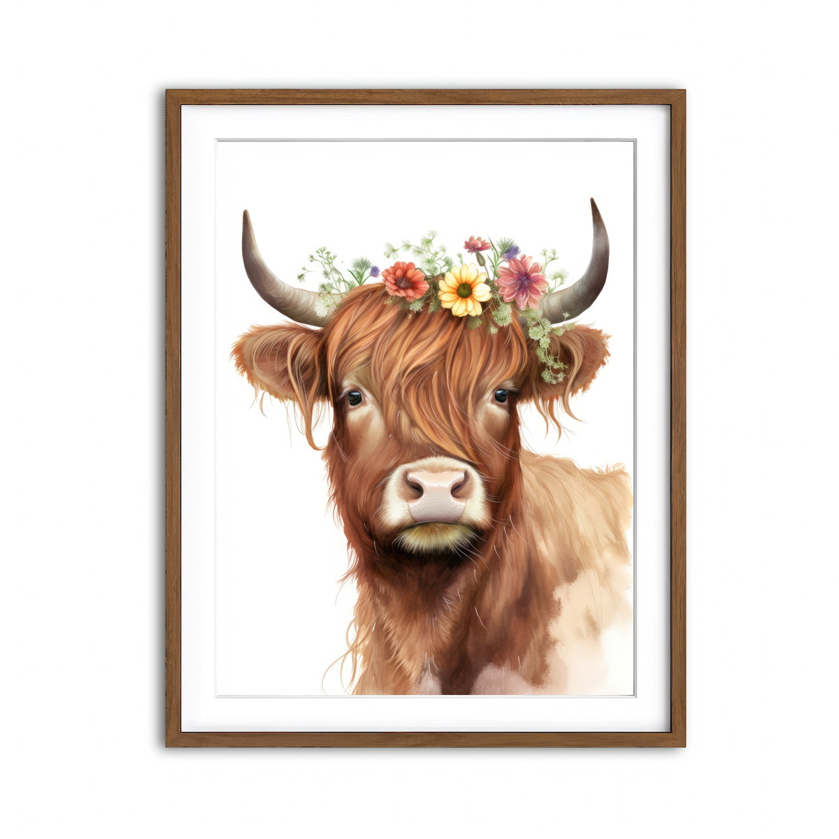 Framed Print 3x4 Walnut