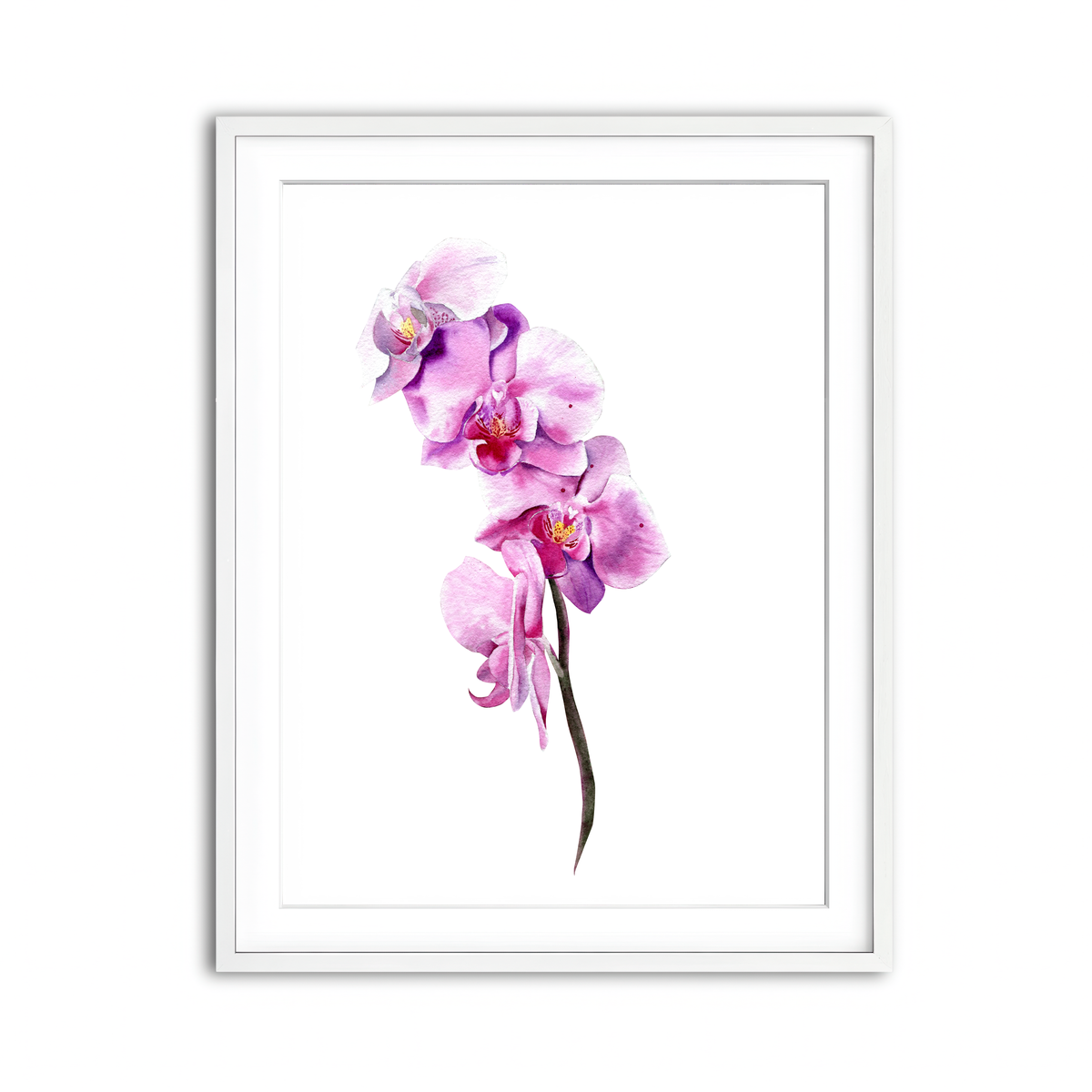Framed Print 3x4 White