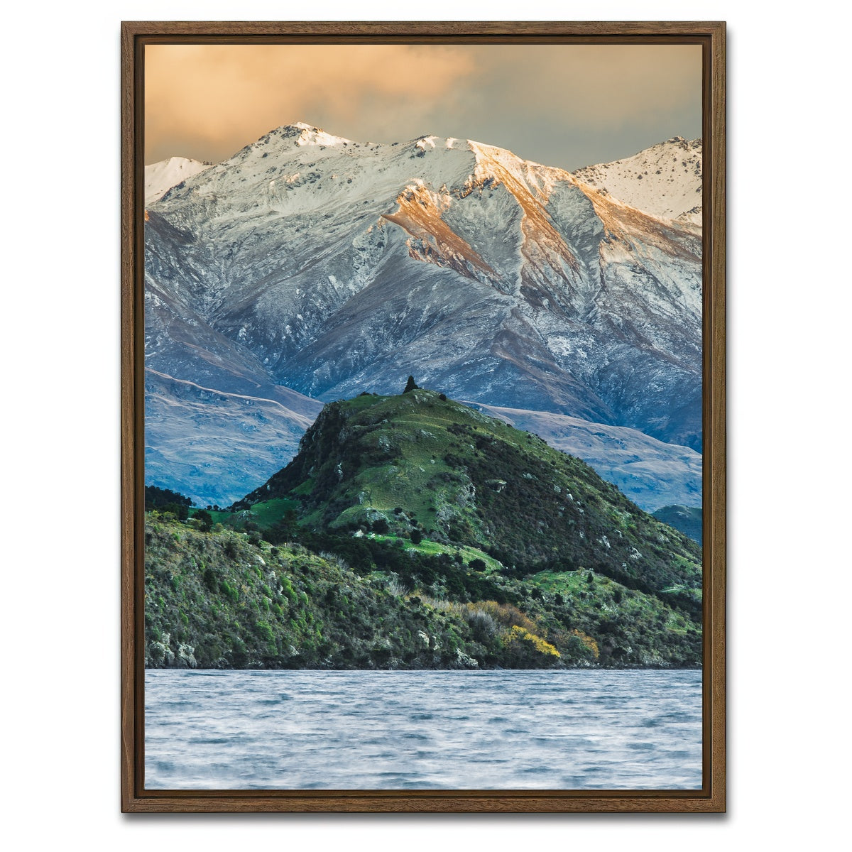 AUTO-MOCKUP WHITE | Waterfall Creek | 1 Piece | Walnut Framed Canvas | group=3x4